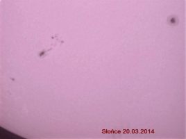 Plamy na Słońcu 20.03.2014
